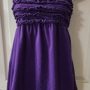 Purple Ruffled Dress